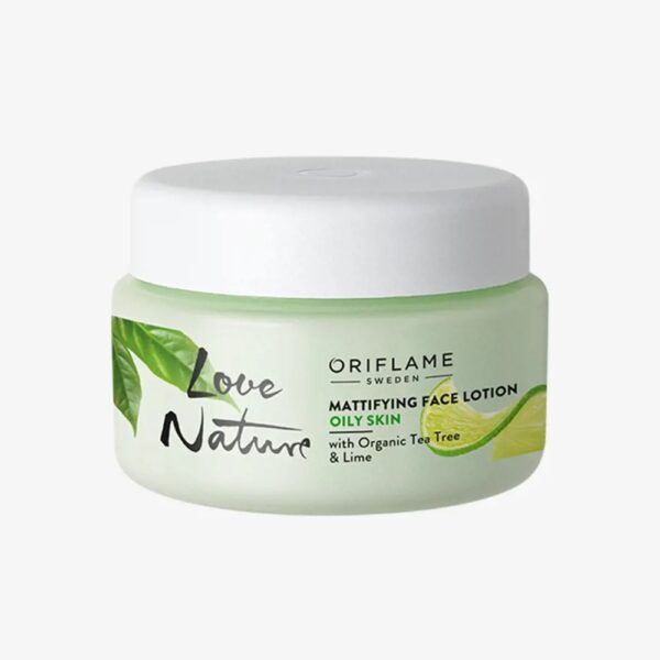 Mattifying Face Lotion with Organic Tea Tree & Lime