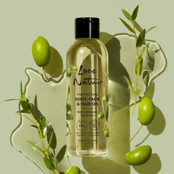 Protecting Body Face & Hair Oil with organic Olive oil