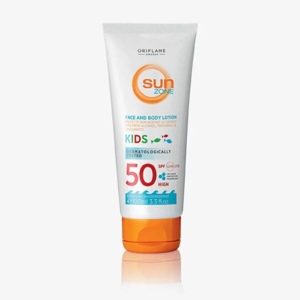 Sun Zone SPF 50 High Protection Face and Body Sun Lotion for Kids